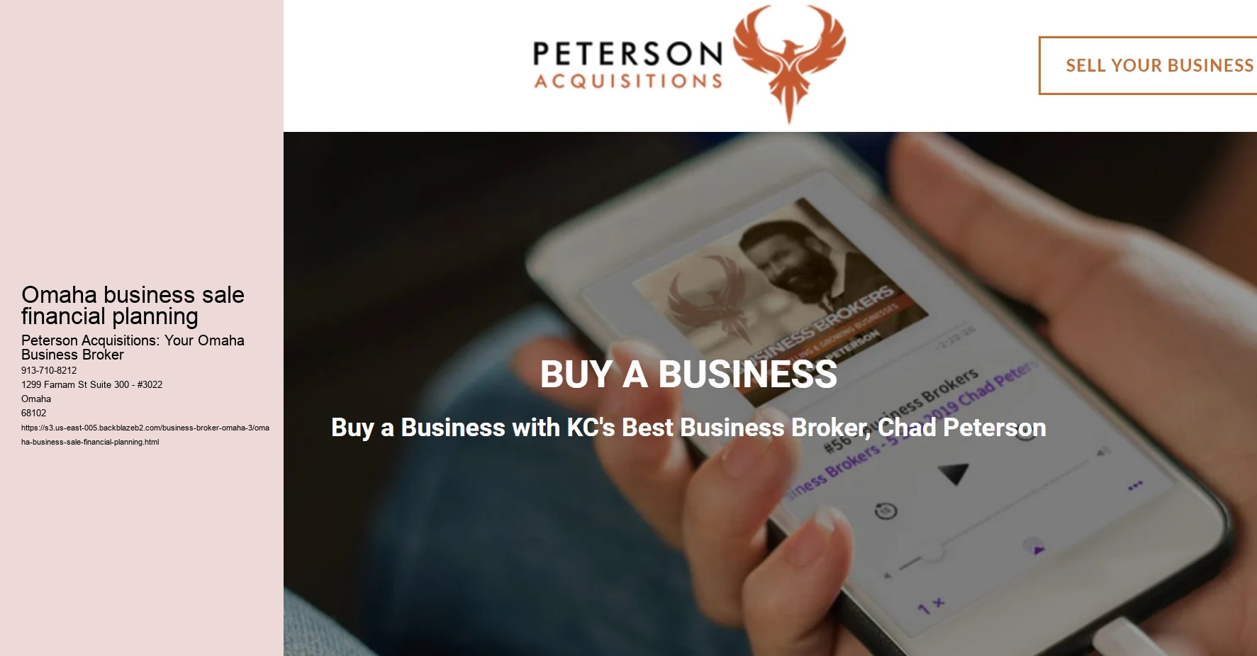 Omaha business sale financial planning
