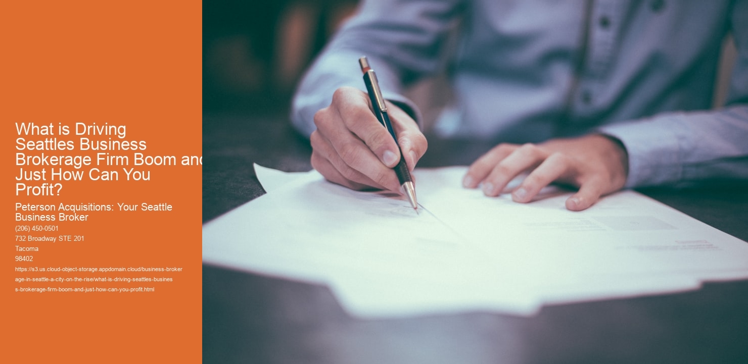 What is Driving Seattles Business Brokerage Firm Boom and Just How Can You Profit?