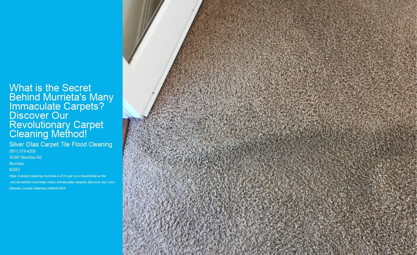 What is the Secret Behind Murrieta's Many Immaculate Carpets? Discover Our Revolutionary Carpet Cleaning Method!