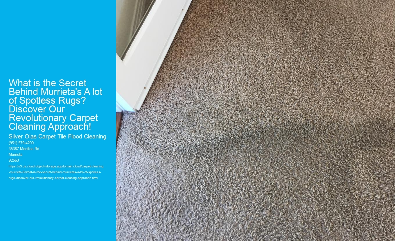 What is the Secret Behind Murrieta's A lot of Spotless Rugs? Discover Our Revolutionary Carpet Cleaning Approach!