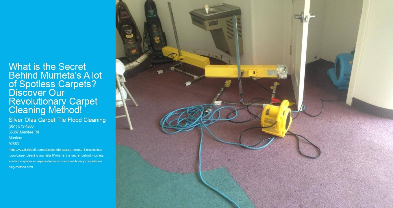 What is the Secret Behind Murrieta's A lot of Spotless Carpets? Discover Our Revolutionary Carpet Cleaning Method!