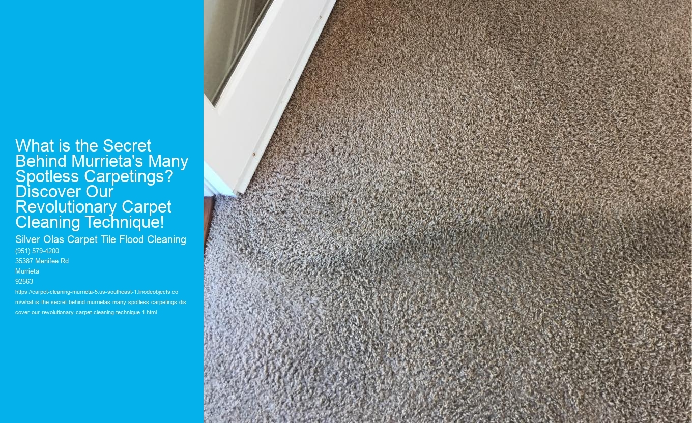 What is the Secret Behind Murrieta's Many Spotless Carpetings? Discover Our Revolutionary Carpet Cleaning Technique!