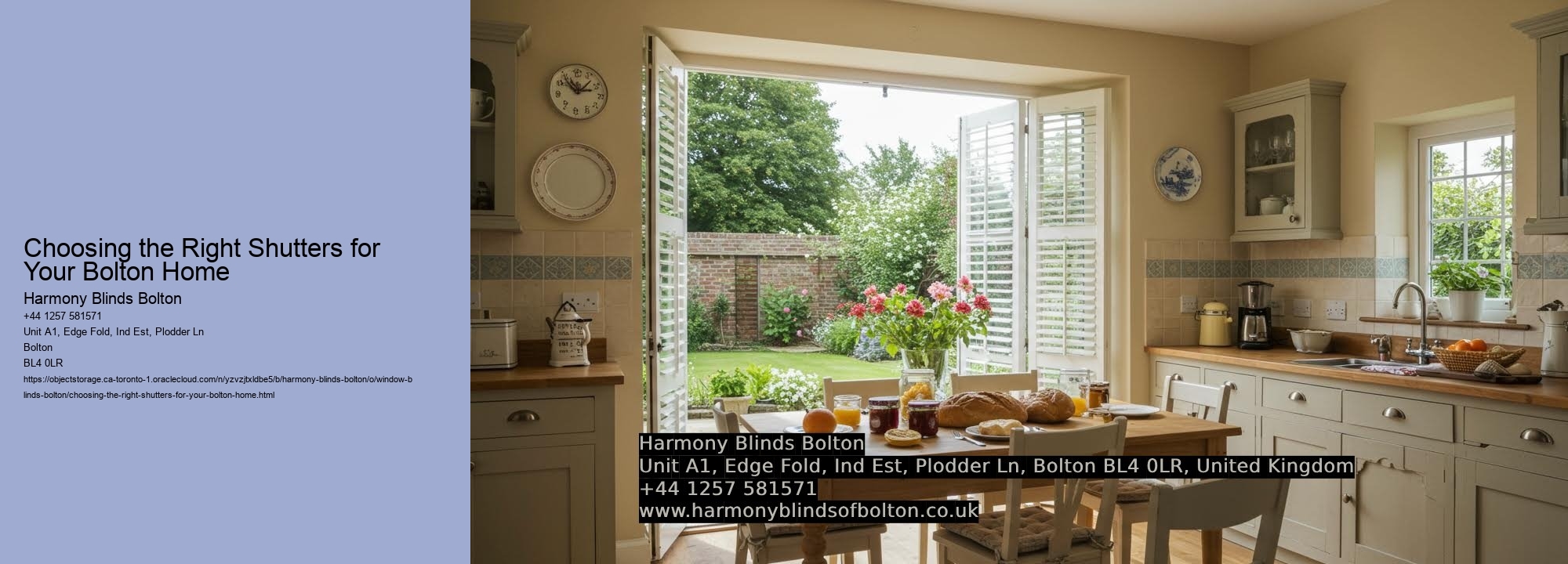 Choosing the Right Shutters for Your Bolton Home