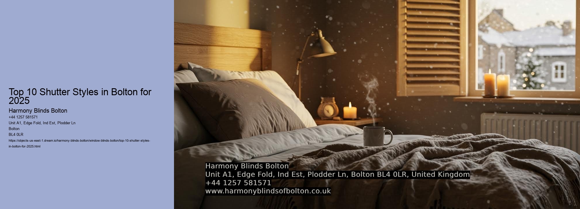 Top 10 Shutter Styles in Bolton for 2025