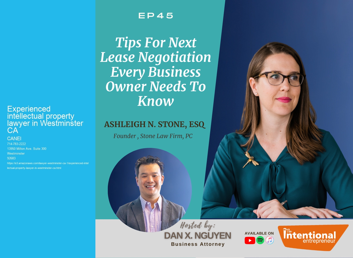 Experienced intellectual property lawyer in Westminster CA