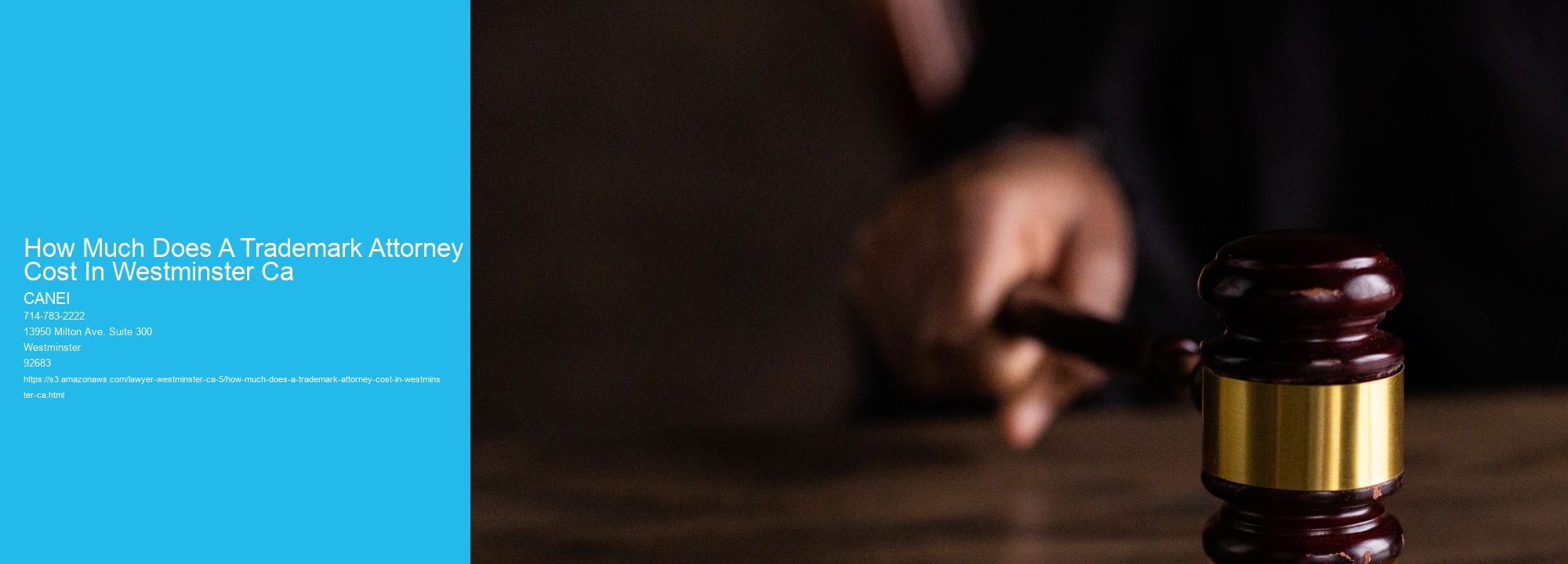 How Much Does A Trademark Attorney Cost In Westminster Ca