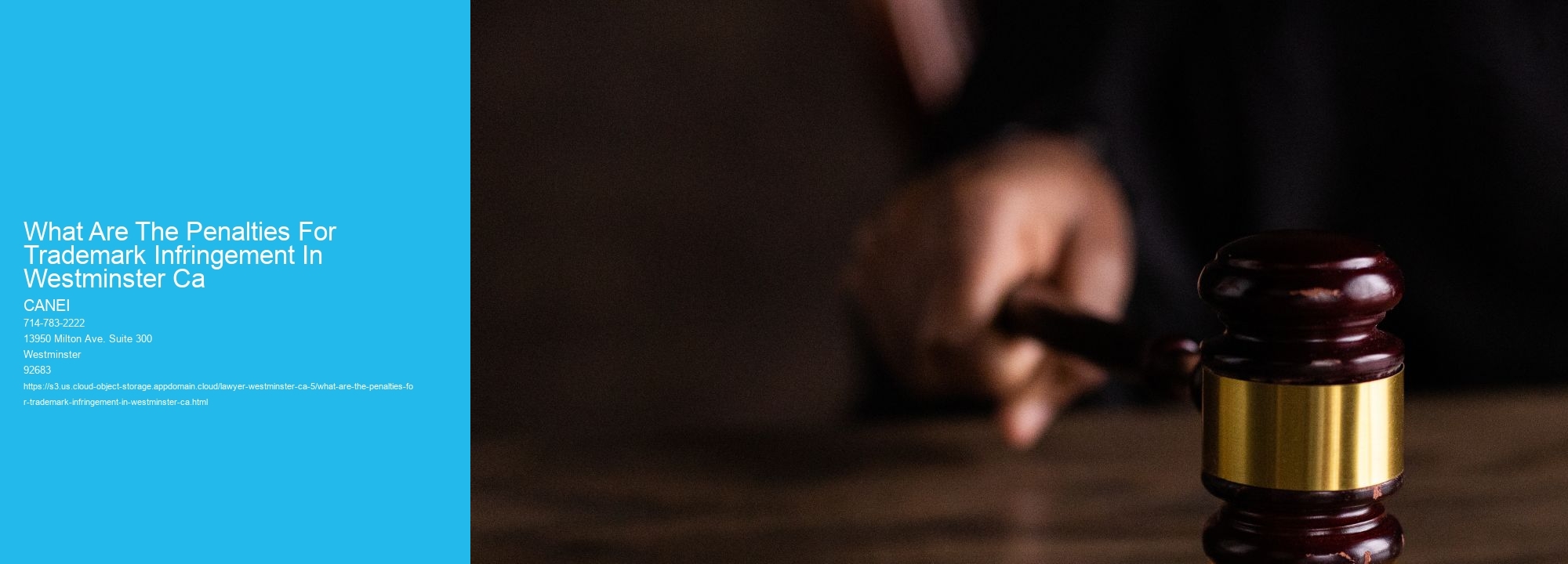 What Are The Penalties For Trademark Infringement In Westminster Ca