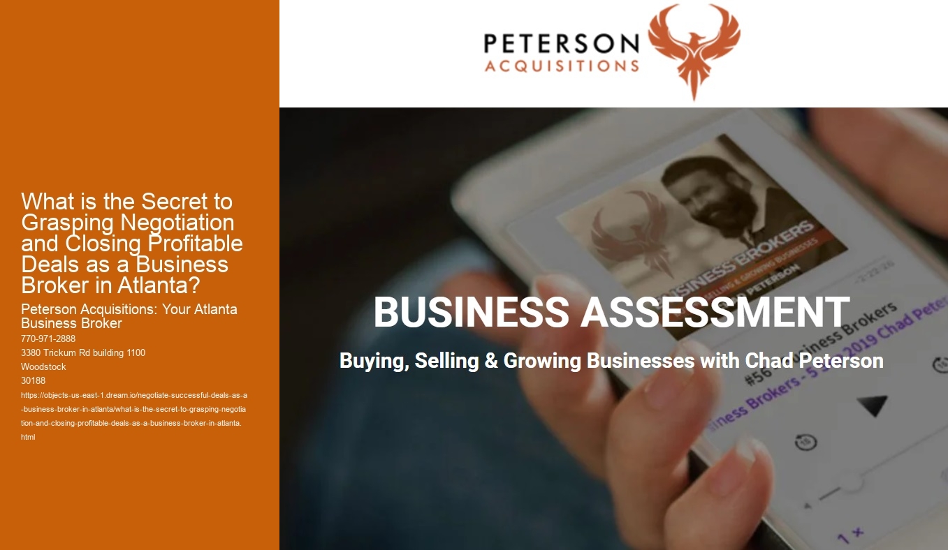 What is the Secret to Grasping Negotiation and Closing Profitable Deals as a Business Broker in Atlanta?