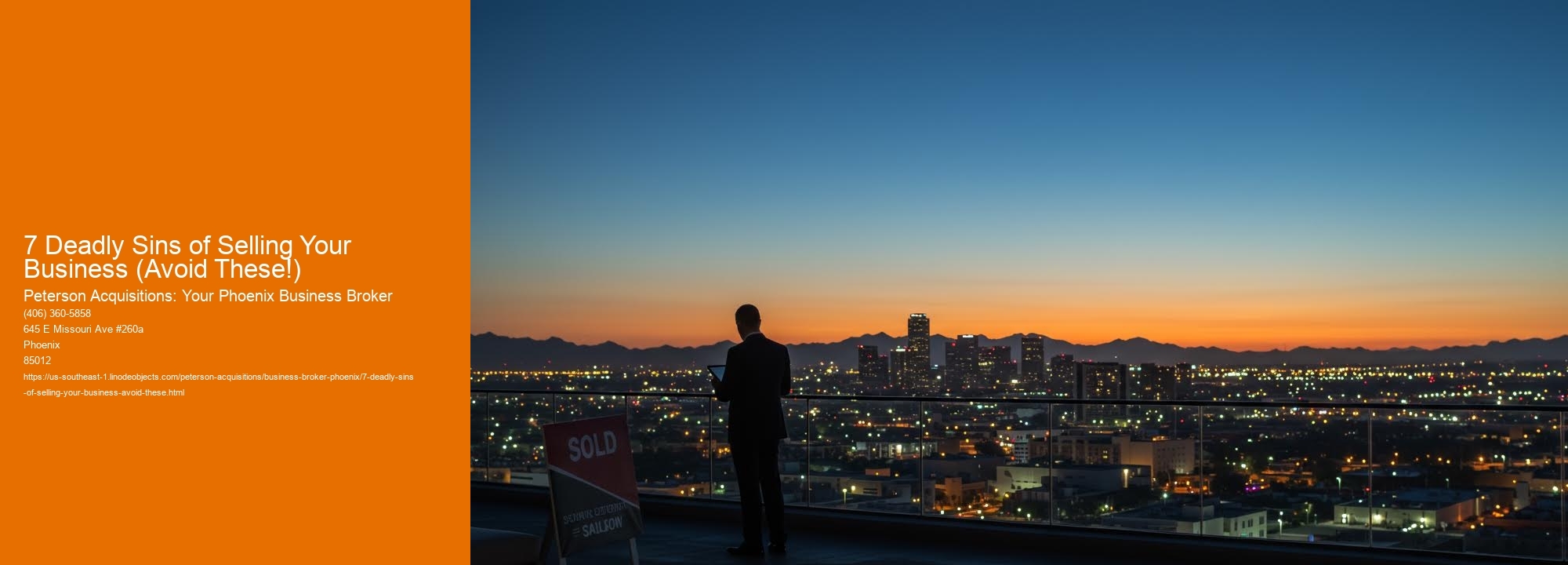 7 Deadly Sins of Selling Your Business (Avoid These!)
