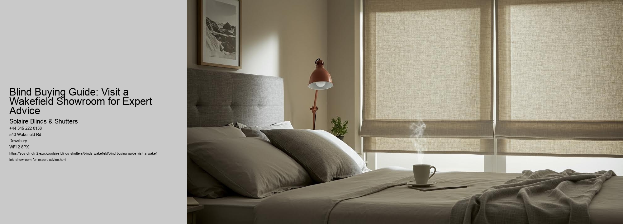 Blind Buying Guide: Visit a Wakefield Showroom for Expert Advice