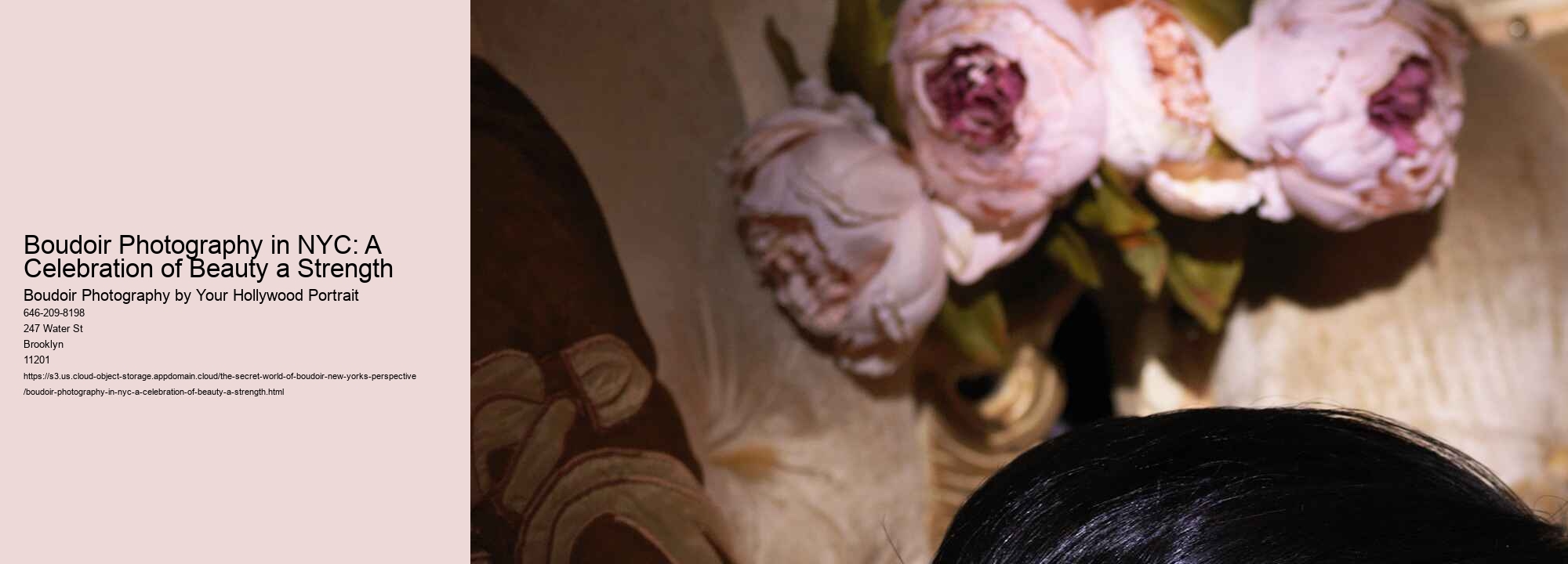 Boudoir Photography in NYC: A Celebration of Beauty a Strength