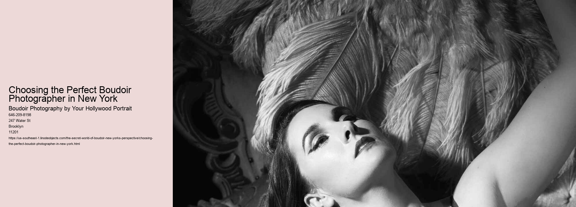 Choosing the Perfect Boudoir Photographer in New York