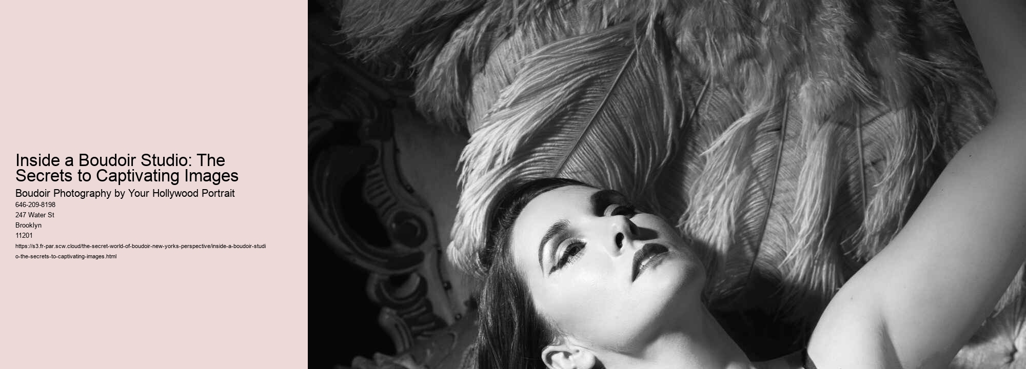 Inside a Boudoir Studio: The Secrets to Captivating Images