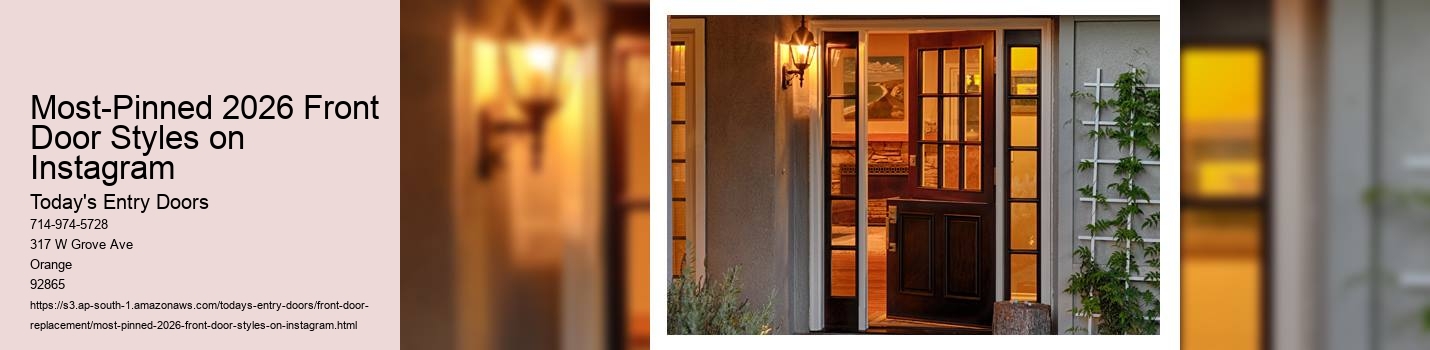 Most-Pinned 2026 Front Door Styles on Instagram