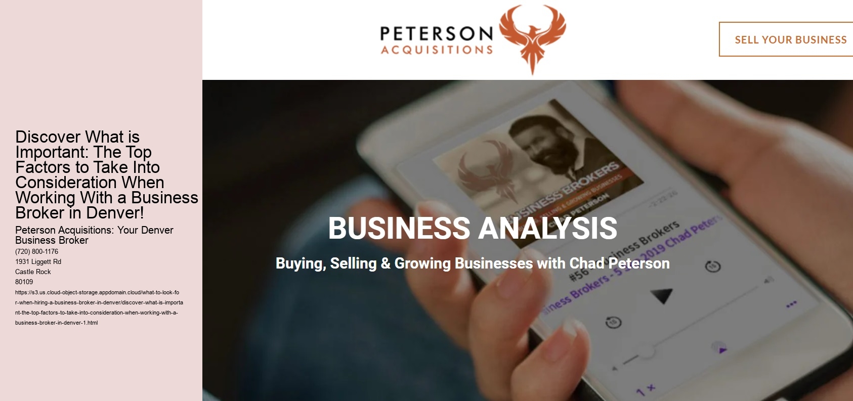Discover What is Important: The Top Factors to Take Into Consideration When Working With a Business Broker in Denver!