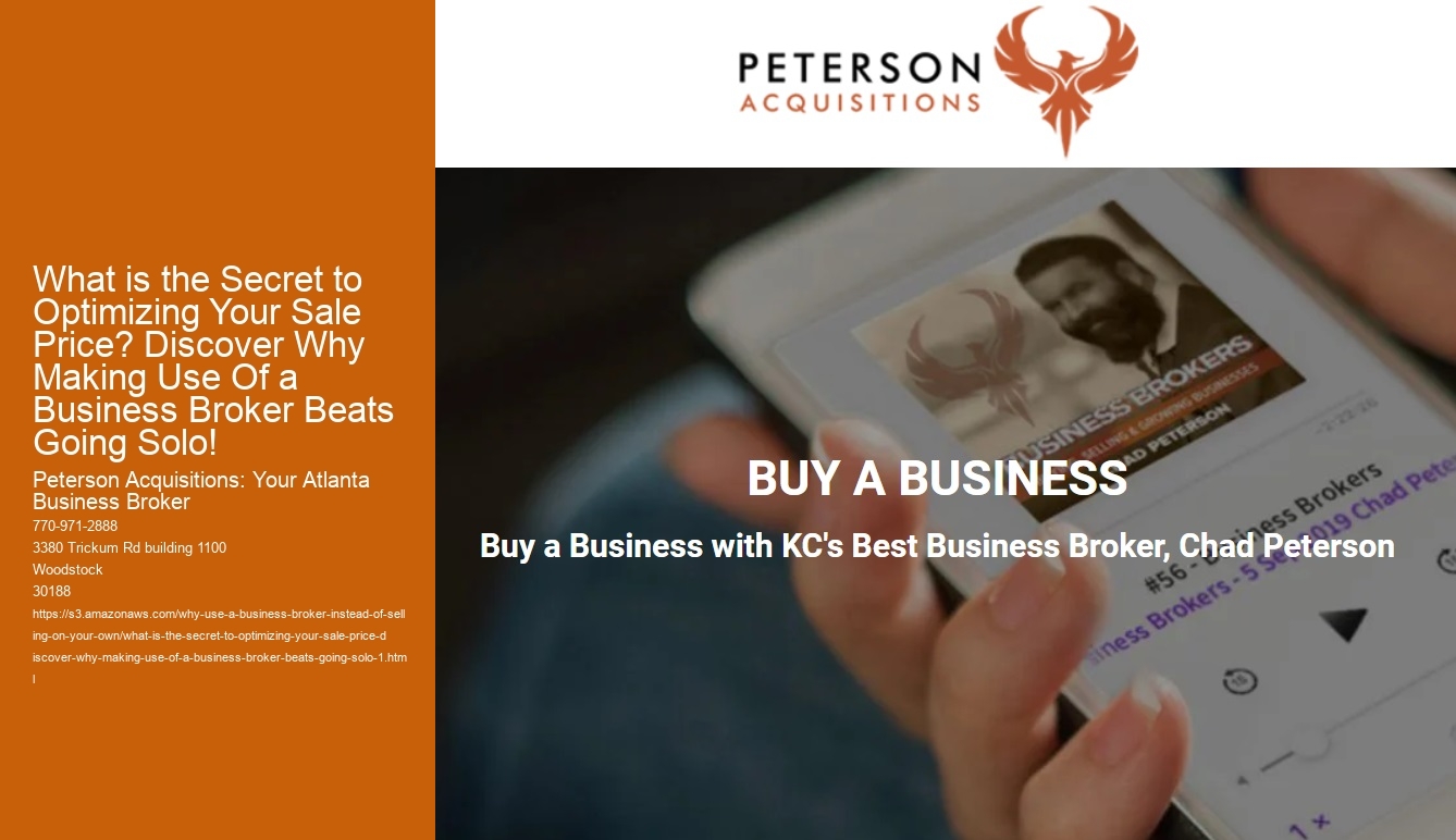 What is the Secret to Optimizing Your Sale Price? Discover Why Making Use Of a Business Broker Beats Going Solo!